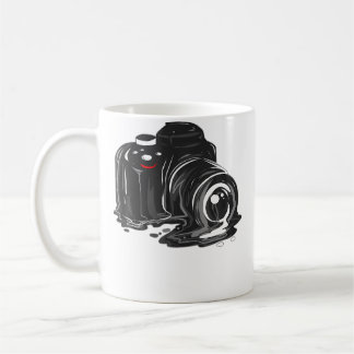 Caneca De Café Fotógrafo Derretendo Câmera Fotografia