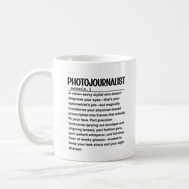 Caneca De Café Fotojornalista (Esquerda)