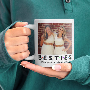 Caneca De Café Fotos de Selfie de Melhores Amigas BFF Fofo e Eleg