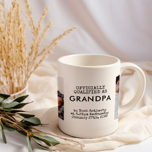 Caneca De Café Fotos personalizadas do bebê e estatísticas de nas