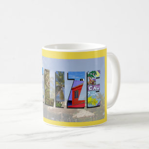 Caneca De Café Fotos tropicais do viagem da praia de Belize