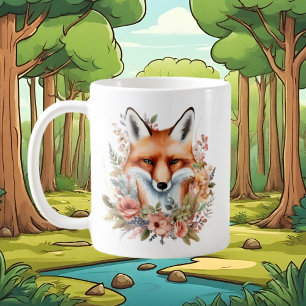 Caneca De Café fox amantes adicionam monograma