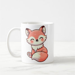 Caneca De Café Fox com Charme de Woodland