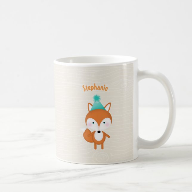 Caneca De Café Fox da floresta (Direita)