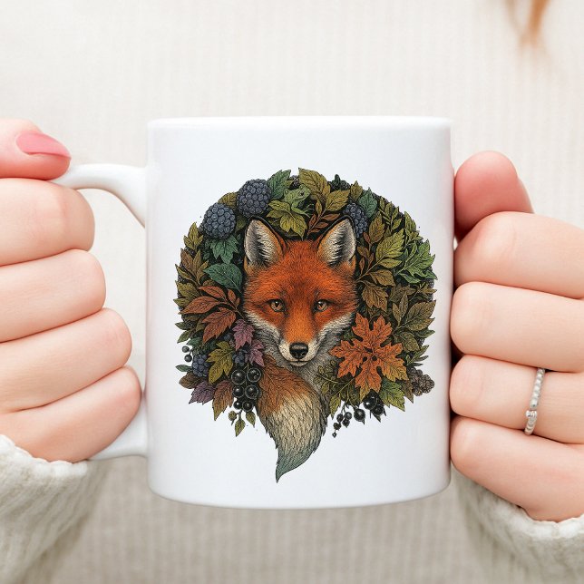 Caneca De Café Fox da Floresta do outono (Criador carregado)