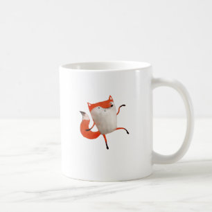 Caneca De Café Fox de dança feliz