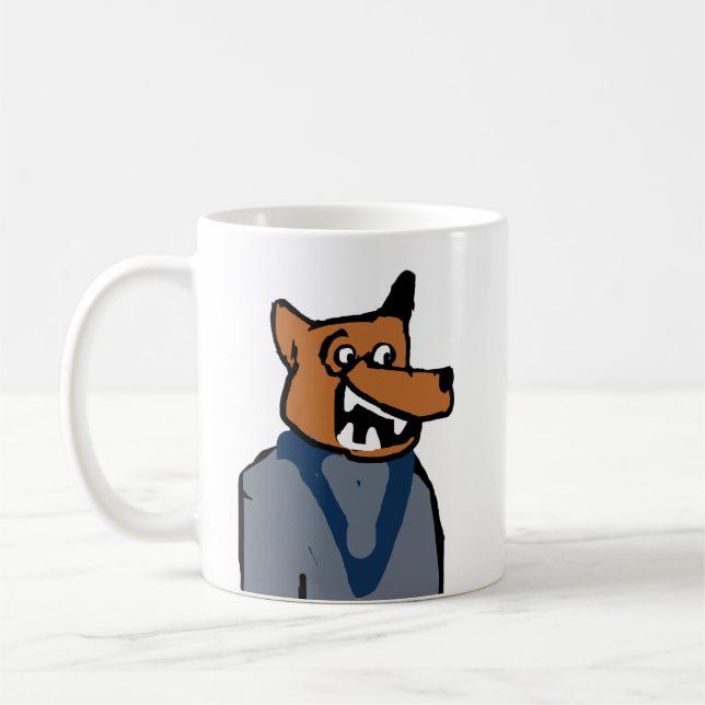 Caneca De Café Fox Engraçada (Esquerda)