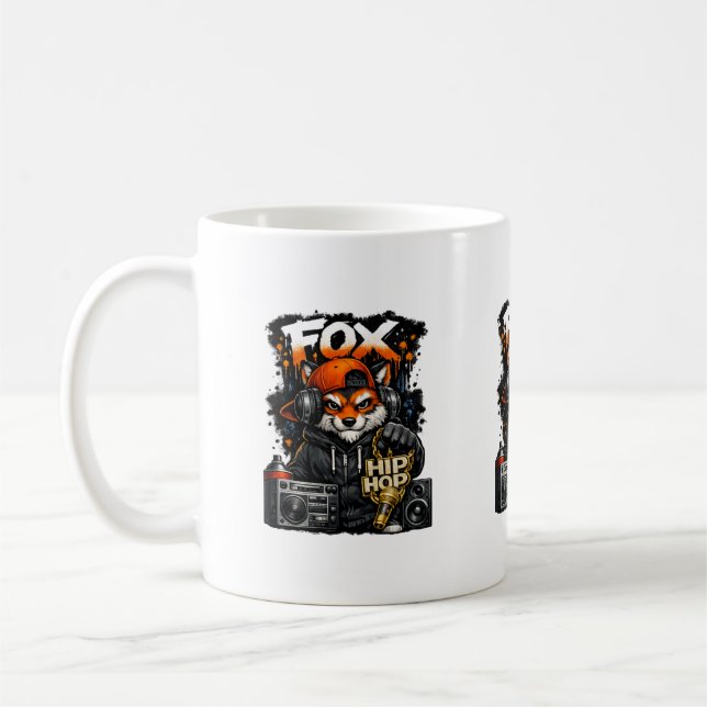 Caneca De Café Fox Hip Hop Style (Esquerda)