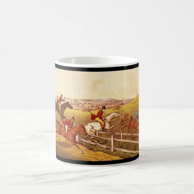 Caneca De Café Fox Hunting', Henry Alken_Engravings (Centro)