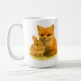 Caneca De Café Fox Kit e Bunny Buddies