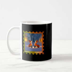 Caneca De Café Fox Lover EARTH PARA A Proteção Ambiental S