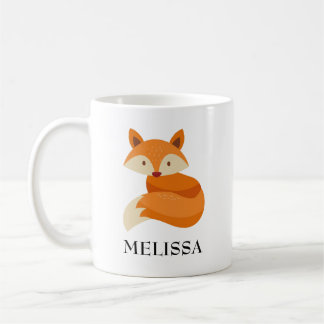 Caneca De Café Fox Name Personalized
