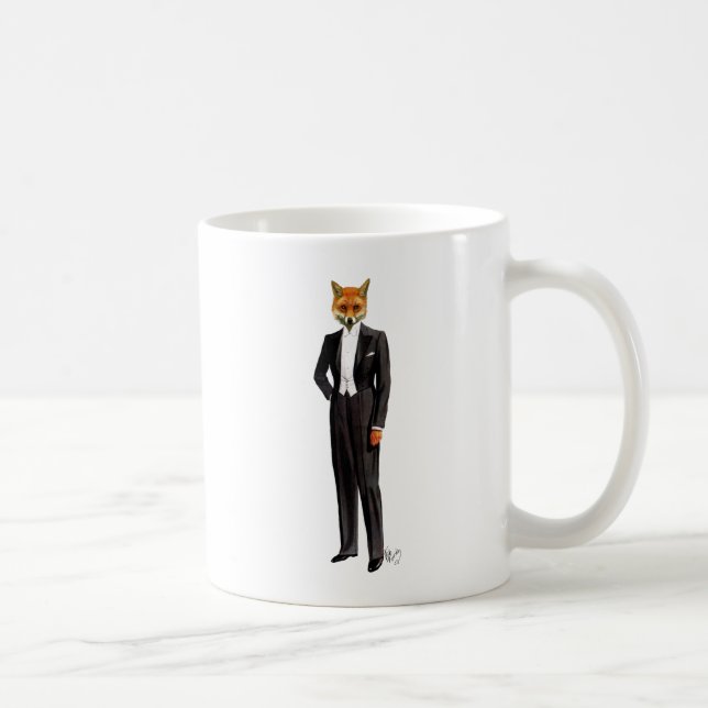 Caneca De Café Fox No Cheio Da Noite (Direita)