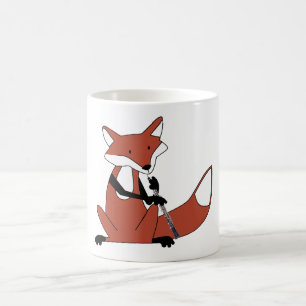 Caneca De Café Fox que joga o Oboe