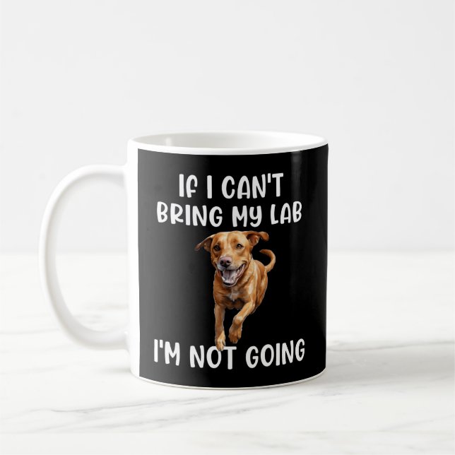 Caneca De Café Fox Red Lab Mãe Pai Se Eu Não Puder Trazer Labrado (Esquerda)