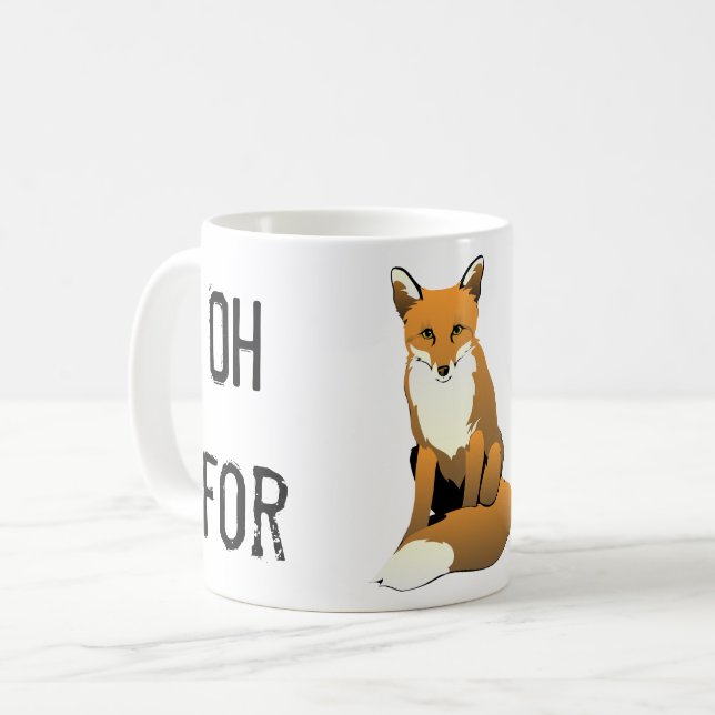 Caneca De Café Fox Sake Mug (Frente Esquerda)