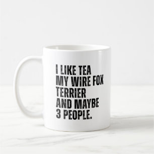Caneca De Café Fox Terrier Dog Proprietário Funny Tea Lover