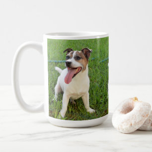 Caneca De Café Fox Terrier, Língua Em Cheek,  