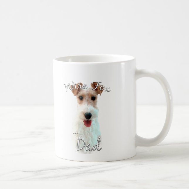 Caneca De Café Fox Terrier Pai 2 (Direita)
