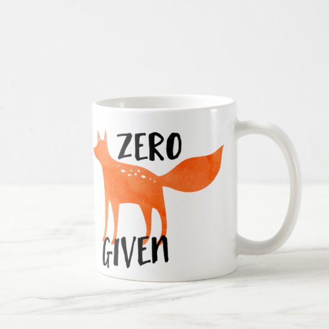 Caneca De Café Fox zero dado (Direita)