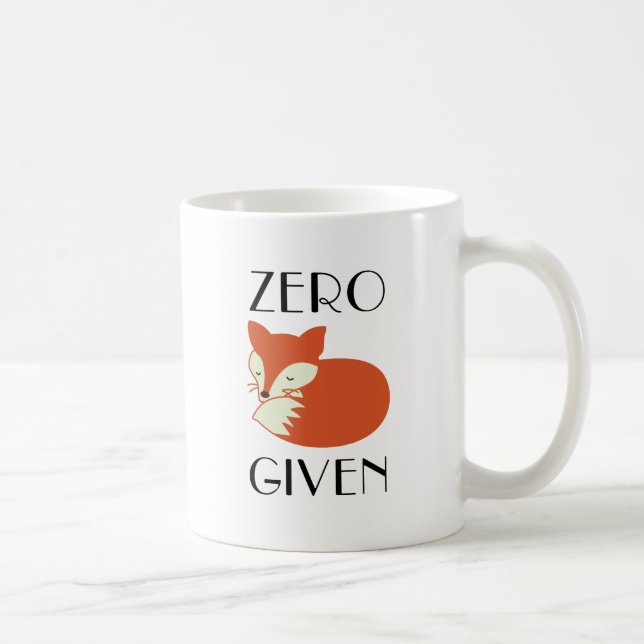 Caneca De Café Fox zero dado (Direita)