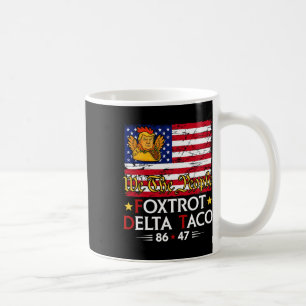 Caneca De Café Foxtrot Delta Taco 8647 Vamos Go Taco Us Flag