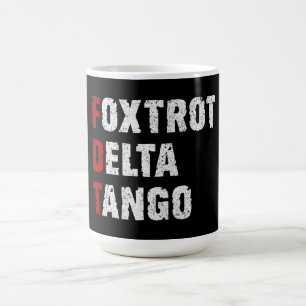 Caneca De Café Foxtrot Delta Tango