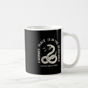 Caneca De Café Foxtrot Delta Tango Resistir Anti Trump Cobra Para