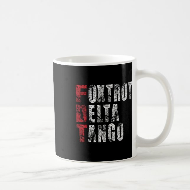 Caneca De Café Foxtrots Delta Tangos Funny Foxtrots Delta Tangos (Direita)