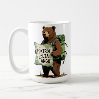 Caneca De Café Foxtrots Deltas Tangos Resist Bear Funny Fdt Natio