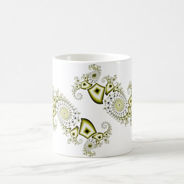 Caneca De Café Fractal #1 (Centro)
