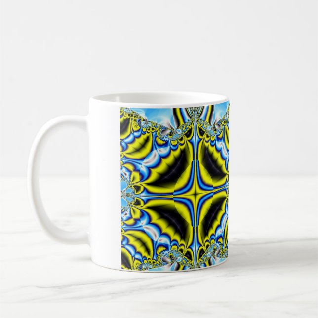 Caneca De Café Fractal 109 Mug (Esquerda)