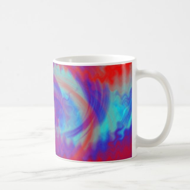 Caneca De Café Fractal Abstrato Mug (Direita)