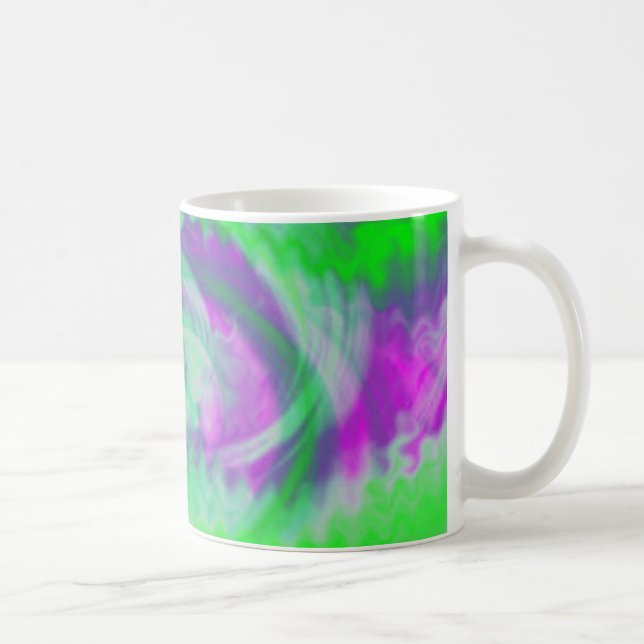 Caneca De Café Fractal Abstrato Mug (Direita)