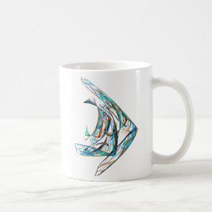 Caneca De Café Fractal - Angelfish