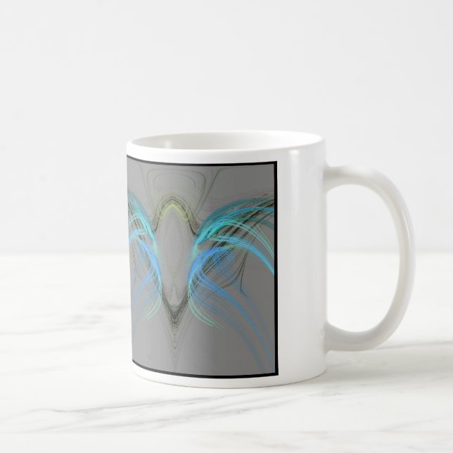 Caneca De Café fractal das medusas (Direita)