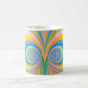 Caneca De Café Fractal dos diamantes por Shirley Taylor