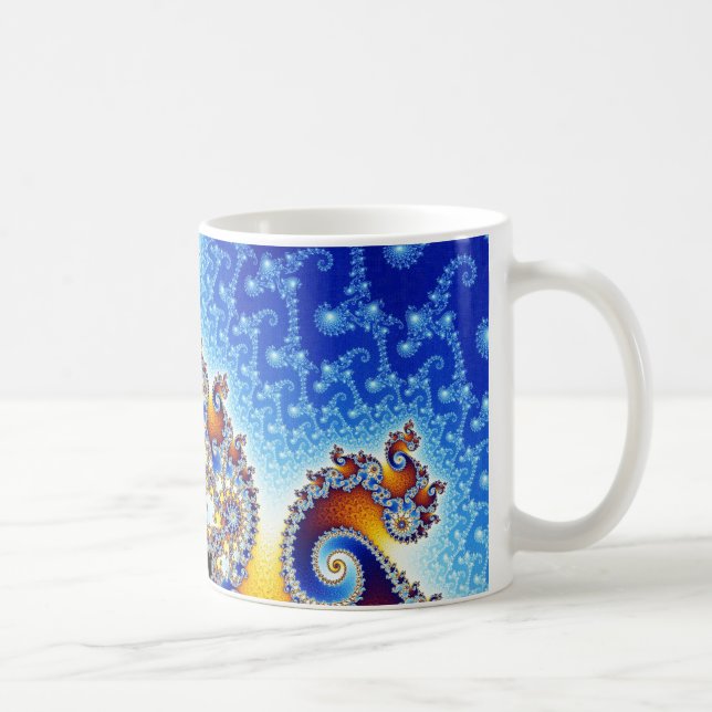 Caneca De Café Fractal espiral dobro satélite ajustado de (Direita)