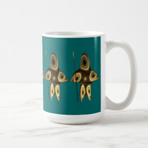 Caneca De Café Fractal Inuit Hunter