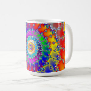 Caneca De Café Fractal Psicedélico