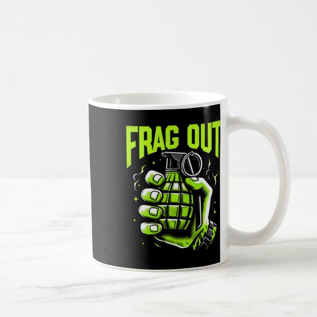 Caneca De Café Frag Out Gaming  (Direita)