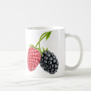 Caneca De Café Framboesa e amora