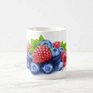 Caneca De Café Framboesas frescas