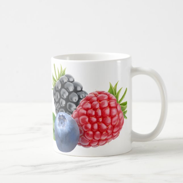 Caneca De Café Framboesas selvagens (Direita)