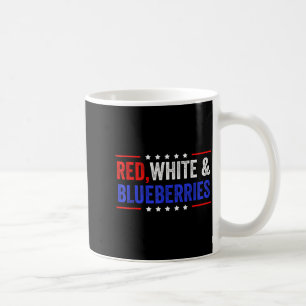 Caneca De Café Framboesas Vermelhas, Brancas E Patriotas Dom 2025