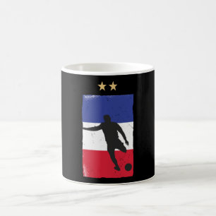 Caneca De Café França Futebol Fan Camisa Bandeira Francesa
