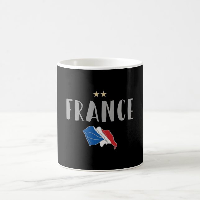 Caneca De Café França Futebol Fan Camisa Bandeira Francesa (Centro)