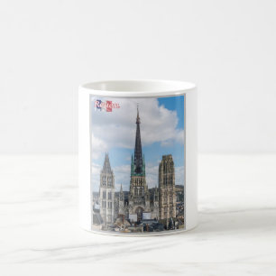 Caneca De Café França - Rouen - Cattedrale di Notre-Dame -