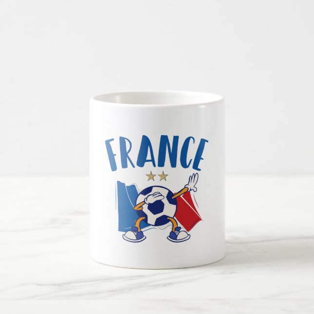 Caneca De Café France Dabbing Soccer Ball Flag 2 stars (Centro)