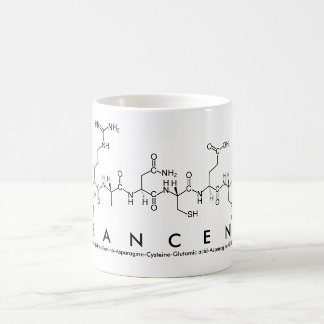 Caneca De Café Francene peptide nome mug (Centro)